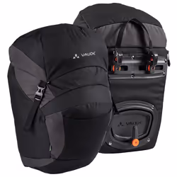 VAUDE OnTour Front, Arrière, Sacoche pour bicyclette, Polyester, Noir, 32 L, 20 kg