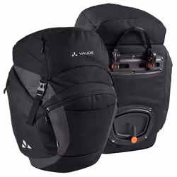 VAUDE OnTour Back, Arrière, Sacoche pour bicyclette, Polyester, Noir, 46 L, 20 kg