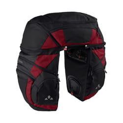 VAUDE Karakorum Pro Arrière Sacoche pour bicyclette 65 L Polyester, Polyuréthane Noir, Rouge