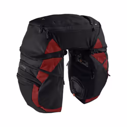 VAUDE Karakorum Pro Arrière Sacoche pour bicyclette 65 L Polyester, Polyuréthane Noir, Rouge