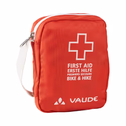 VAUDE First Aid Kit M, Kit de secours pour bicyclette, Rouge, Polyester, Fermeture à glissière, 140 mm, 60 mm