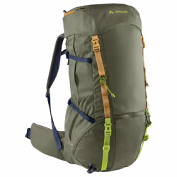 VAUDE Hidalgo 42+8, Structure interne, Haut, Trekking, Randonnée, Un long voyage, Olive, Unisexe, Polyester, Polyuréthane