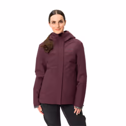 vaude womens cyclist warm rain veste vert - 44