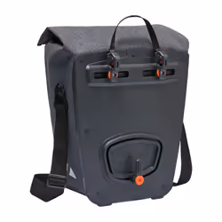 VAUDE ReCycle Pro Single Arrière Sacoche pour bicyclette 22 L Tissu, Polyamide, Polyester, Polyuréthane Noir, Gris