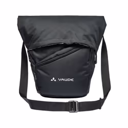 VAUDE SortYour Business, Unisexe, Sac postier, Noir, Taille unique, Fermeture à glissière, Poche frontale