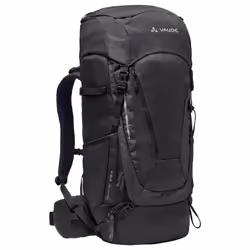 VAUDE Asymmetric 42+8, Haut, Trekking, Noir, Unisexe, Polyester, Polyester