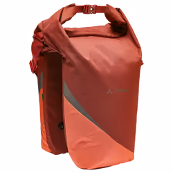 VAUDE Road Master Urban (Double) Arrière Sacoche pour bicyclette 38 L Polyamide, Polyester, Polyéthylène Rouge