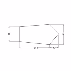 VAUDE FP Taurus SUL 1P Empreinte Polyester, Polyuréthane Gris 1 pièce(s)