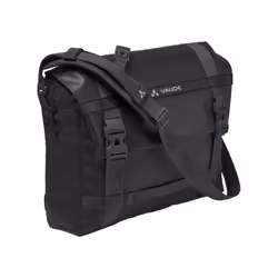 VAUDE Mineo Messenger 22, Unisexe, Sac postier, Fermeture de boucle, Fermeture à glissière, Poche arrière, Noir, Monochromati ...