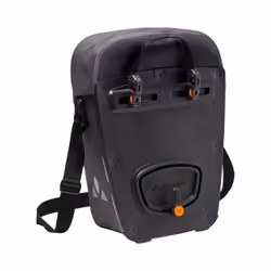 VAUDE Aqua Commute Single Arrière Sacoche pour bicyclette 24 L Polyuréthane thermoplastique (TPU), Polyéthylène Noir