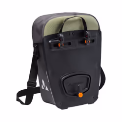 VAUDE Aqua Commute Single Arrière Sacoche pour bicyclette 24 L Polyéthylène, Polyuréthane thermoplastique (TPU) Noir, Vert