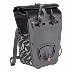 VAUDE Aqua Back Luminum Single II Arrière Sacoche pour bicyclette 24 L Polyuréthane thermoplastique (TPU), Polyester Noir, Blanc
