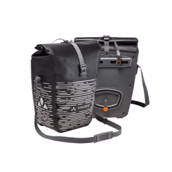 VAUDE Aqua Back Luminum II, Arrière, Sacoche pour bicyclette, Polyester, Polyuréthane, Noir, Blanc, 24 L, 12 kg