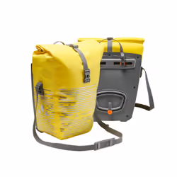 VAUDE Aqua Back Luminum II, Arrière, Sacoche pour bicyclette, Polyester, Polyuréthane, Gris, Jaune, 24 L, 12 kg
