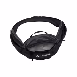 VAUDE Uphill Hip Pack 2 sacs bananes Elastane, Tissu, Polyamide, Polyuréthane, Silicone Noir