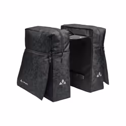VAUDE TwinZipper, Cadre, Sacoche pour bicyclette, Polyester, Polyuréthane, Noir, 48 L, 400 mm