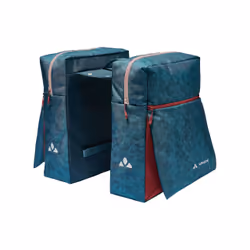 VAUDE TwinZipper Cadre Sacoche pour bicyclette 48 L Polyester, Polyuréthane Bleu
