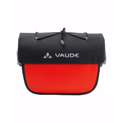 VAUDE Aqua Box, Devant, Sacoche pour bicyclette, Polyester, Noir, Rouge, 6 L, 7 kg