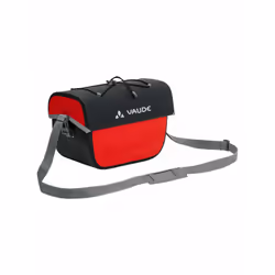 VAUDE Aqua Box Devant Sacoche pour bicyclette 6 L Polyester Noir, Rouge