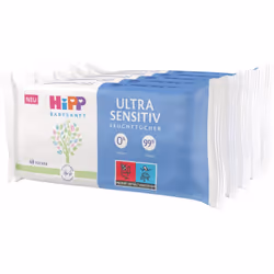 HiPP Babysanft Feuchttücher, Lingette humide pour bébé, PH neutre, Sans parfum