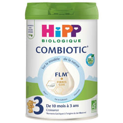 HiPP Combiotic 3 Lait de Croissance de 10 Mois à 3 Ans Bio 800 g