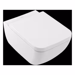 Villeroy & Boch Collaro 1x WC lavable sans rebord affleurant 1x Siège de WC avec mécanisme de fermeture souple ; avec siège a ...