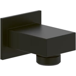 Coude de raccordement mural  Universal rectangle Noir mat