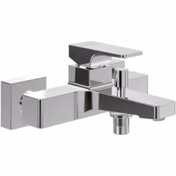 Avantages du mitigeur bain douche Collection Architectura Square design carré contemporain SmartPressure assure un débit d'ea ...