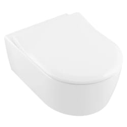Avento Combipack wc suspendu sans bride à fond creux DirectFlush + Abattant slim amovible avec frein de chute, Blanc (5656FS01) - Villeroy&boch
