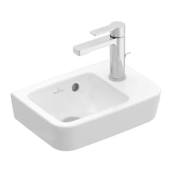 Villeroy&boch - O.novo - Lave-mains Compact 36x25 cm, avec trop-plein, avec 1 trou de robinetterie à droite, blanc alpin 43433601