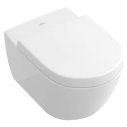 Wc suspendu sans bride villeroy et boch Subway 2.0 blanc alpin avec abattant
