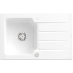Evier céramique Villeroy&boch architectura 45 blanc 1 bac 1 égouttoir