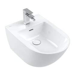 Villeroy & Boch Subway 3.0 - Bidet suspendu 560x375 mm, avec trop-plein, trou pour robinet, CeramicPlus, blanc alpin 447000R1