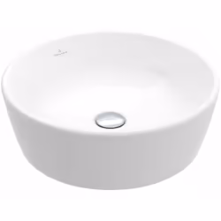 Vasque ovale à poser matériau : céramique sanitaire couleur : blanc alpin dimensions : diamètre 450 mm, hauteur 155 mm avec t ...