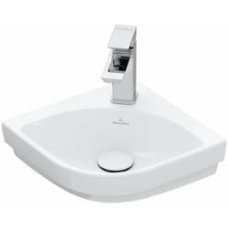 Villeroy&boch - Subway 3.0 - Lavabo d'angle 32x32 cm, sans trop-plein, trou pour robinet, blanc alpin 43714601