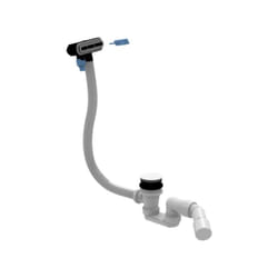 Villeroy&boch - Vidage pour baignoire Loop & Friends semi-îlot bonde blanche et trop-plein chromé