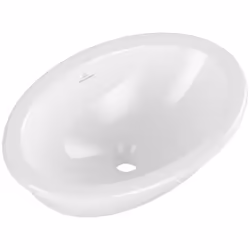 Vasque 50,5 x 36 ovale à poser  Loop & Friends TitanCeram Stone white sans trop plein
