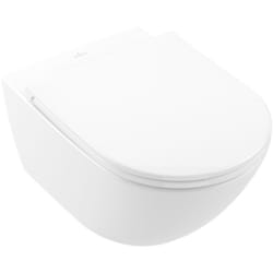Wc suspendu avec bride villeroy et boch Universo TwistFlush blanc avec abattant