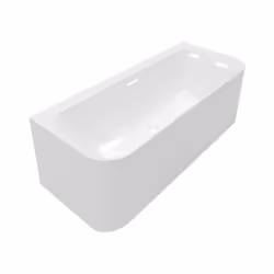 Avantages de la baignoire murale semi-îlot VILLEROY & BOCH Loop & Friends Esthétique contemporaine : design carré et installa ...