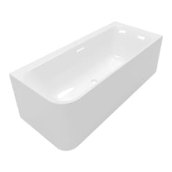 Loop & Friends 1800 x 800 mm baignoire murale en angle à droite square, sans pieds, blanc (UBA180LSF9CR00V-01) - Villeroy&boch