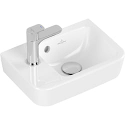 Villeroy&boch - O.novo, pack lave-mains avec robinetterie, bonde clic-clac, siphon chromé et kit de fixation