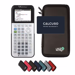 TI-83 Premium CE Edition Python avec Housse de Protection WYNGS incluse Noir - Calculatrice Graphique - Pack de Base
