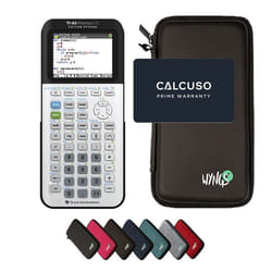 TI-83 Premium CE Edition Python avec Housse de Protection WYNGS incluse Noir - Calculatrice Graphique - Pack de Base