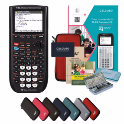 Calculatrice CALCUSO Ensemble Premium rouge avec Calculatrice Graphique TI 82 Advanced Python Edition
