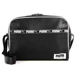 PUMA Sac à épaule bandoulière noir pour femme et homme - Campus Reporter 106283