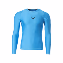 T-shirt Manches Longues Bleu Homme Puma Train Compres