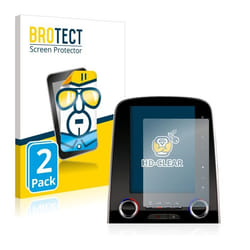 BROTECT Protection Ecran pour Renault Scenic R-Link 2 8.7 (2 Pièces) - Film Protection Ultra Clair