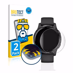BROTECT Protection Intégrale 3D Incurvé pour Garmin vivoactive 4s (40 mm) (2 Pièces) - Couverture Complète Film Protection Éc ...