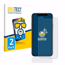 BROTECT Protection Ecran Anti-Reflet pour Apple iPhone 11 Pro (2 Pièces) - Film Mat