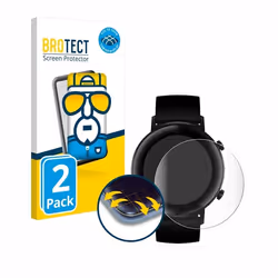 BROTECT Protection Intégrale 3D Incurvé pour Huawei Watch GT 2 (42 mm) (2 Pièces) - Couverture Complète Film Protection Écran